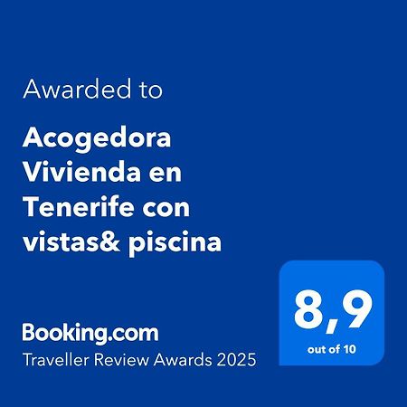 Acogedora Vivienda En Tenerife Con Vistas& Piscina Такоронте Экстерьер фото